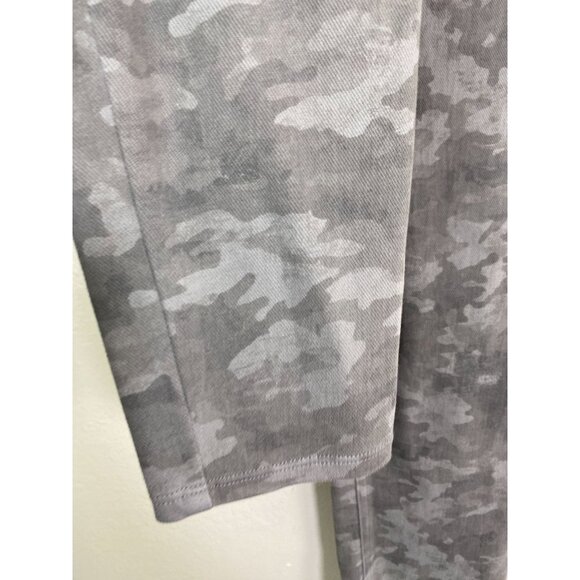 Spanx Womens Gray Camo jeggings size Large Skinny Pull on Stretch Classic - Picture 14 of 16